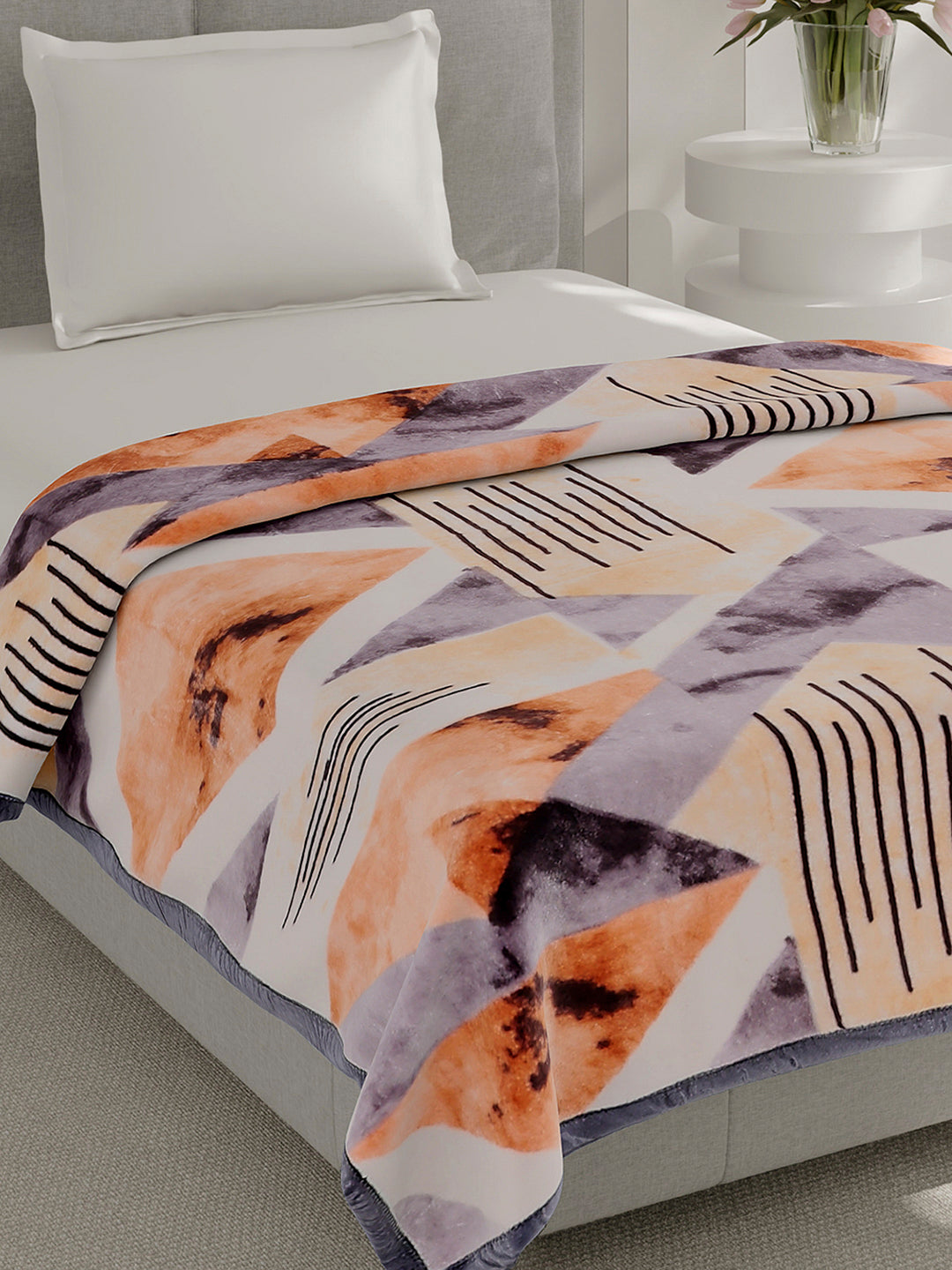 Printed Single Bed 1 Ply, 625 GSM Blanket for Heavy Winter - (Impact Pvc)