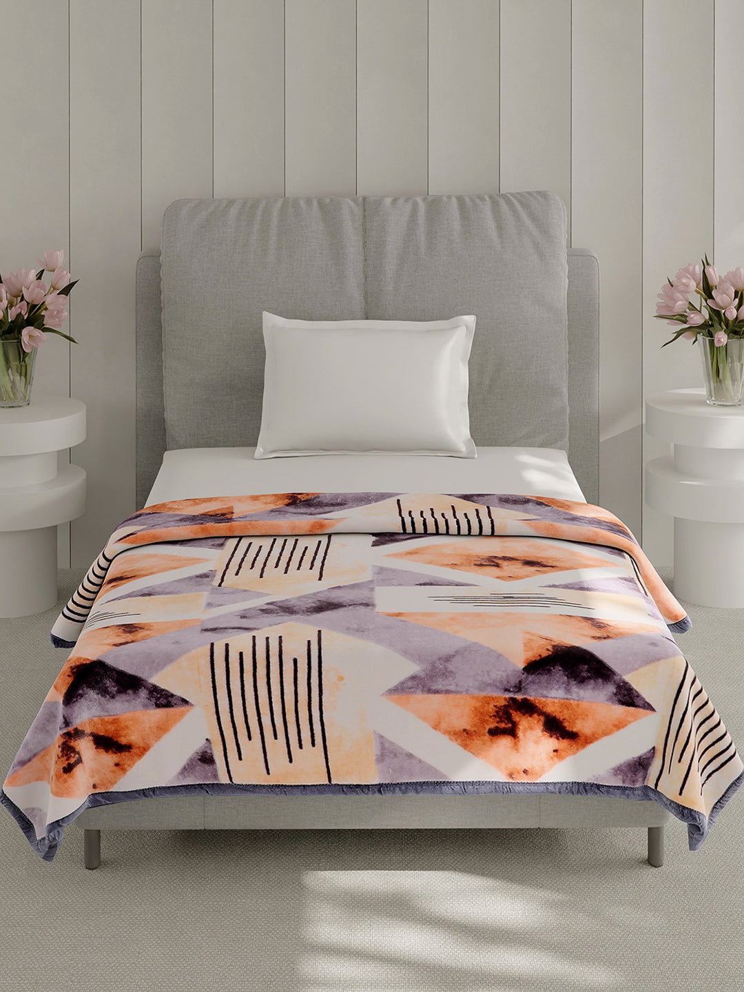 Printed Single Bed 1 Ply, 625 GSM Blanket for Heavy Winter - (Impact Pvc)