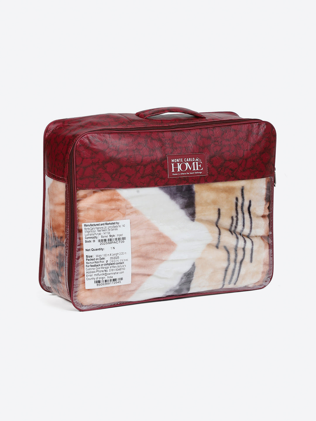 Printed Single Bed 1 Ply, 625 GSM Blanket for Heavy Winter - (Impact Pvc)