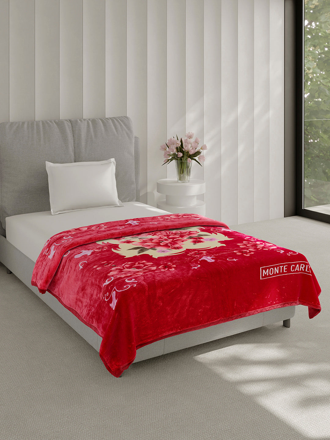 Printed Single Bed 1 Ply, 625 GSM Super Soft Mink Blanket for Mild Winter - (Impact Plus)