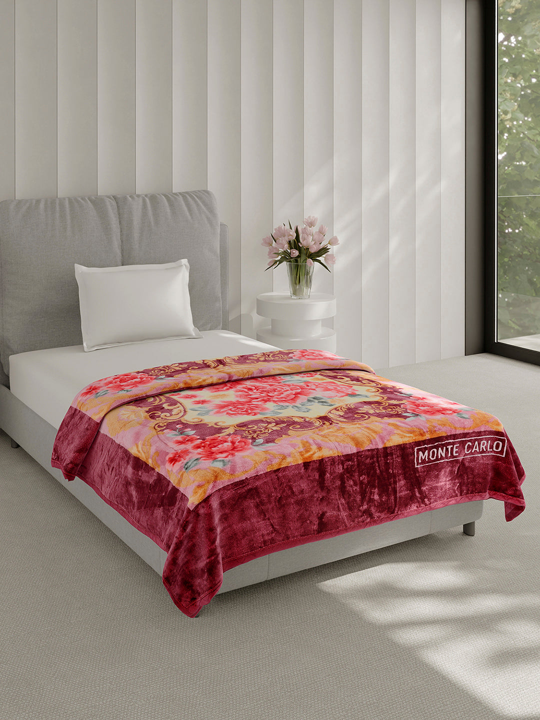 Printed Single Bed 1 Ply, 625 GSM Super Soft Mink Blanket for Mild Winter - (Impact Plus)