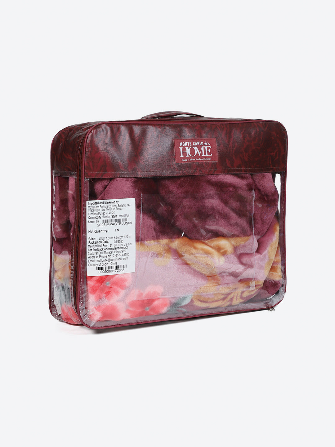 Printed Single Bed 1 Ply, 625 GSM Super Soft Mink Blanket for Mild Winter - (Impact Plus)