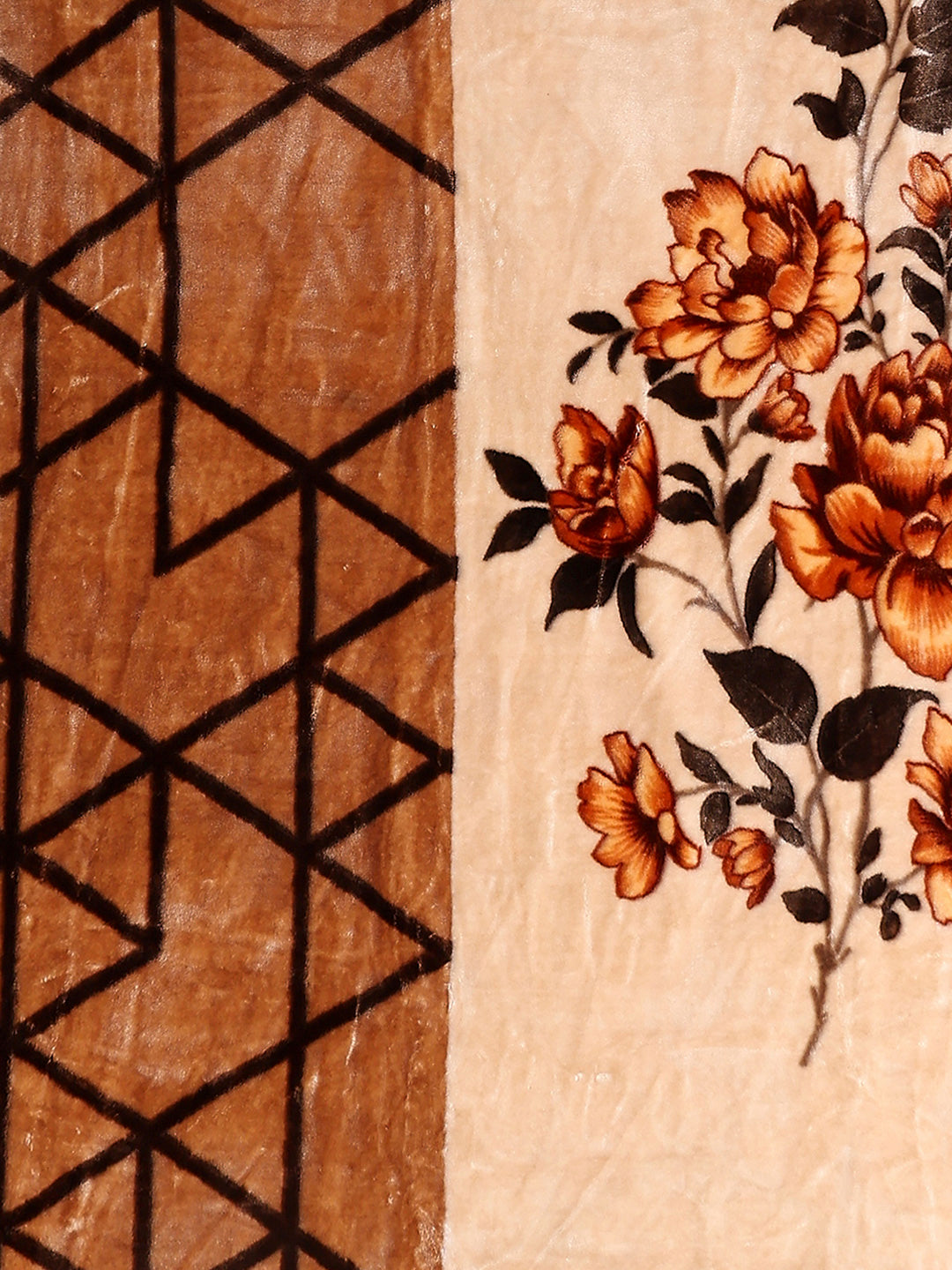 Printed Single Bed 2 Ply, 895 GSM Blanket for Heavy Winter - (Lavish Pvc)