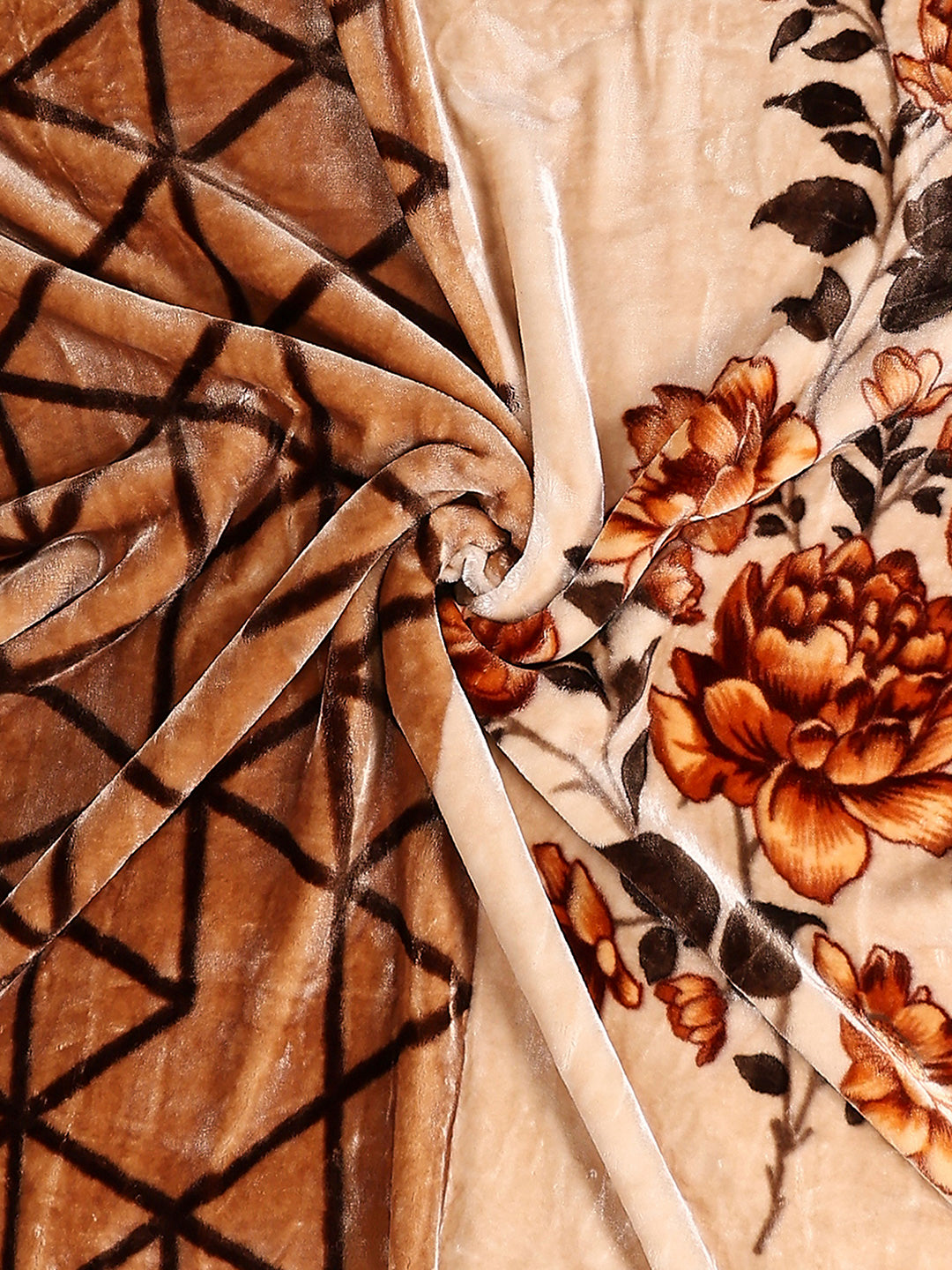 Printed Single Bed 2 Ply, 895 GSM Blanket for Heavy Winter - (Lavish Pvc)