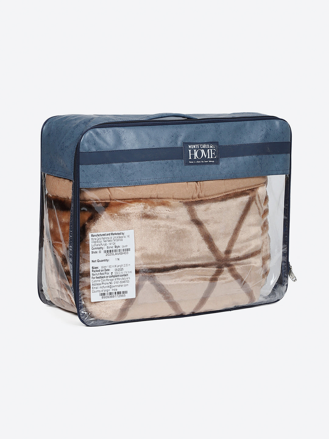 Printed Single Bed 2 Ply, 895 GSM Blanket for Heavy Winter - (Lavish Pvc)