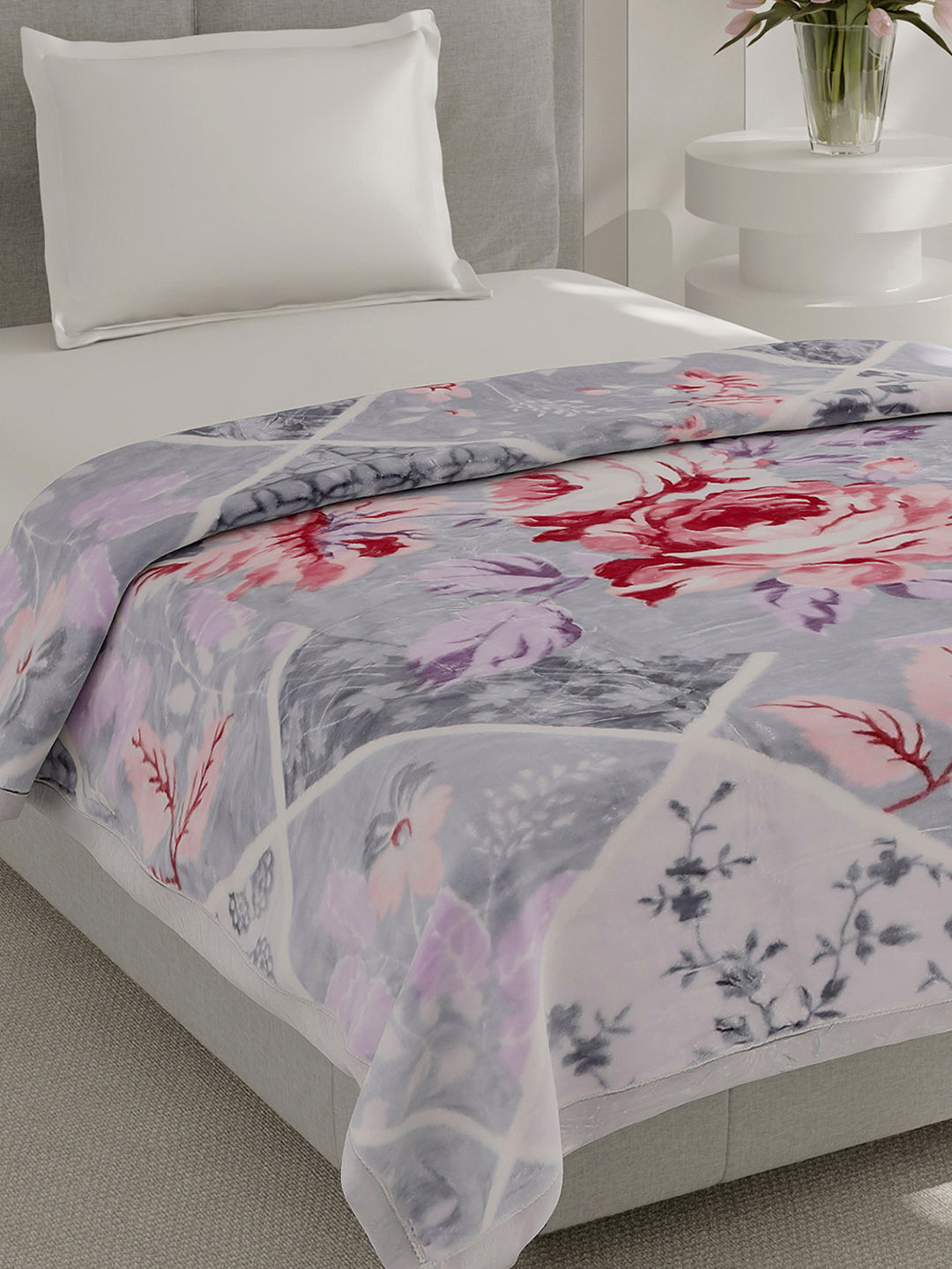 Printed Single Bed 2 Ply, 895 GSM Blanket for Heavy Winter - (Lavish Plus)