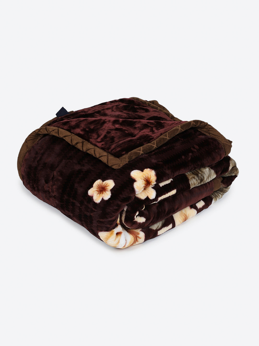 Printed Double Bed 2 Ply, 852 GSM Blanket for Heavy Winter - (Marshal)