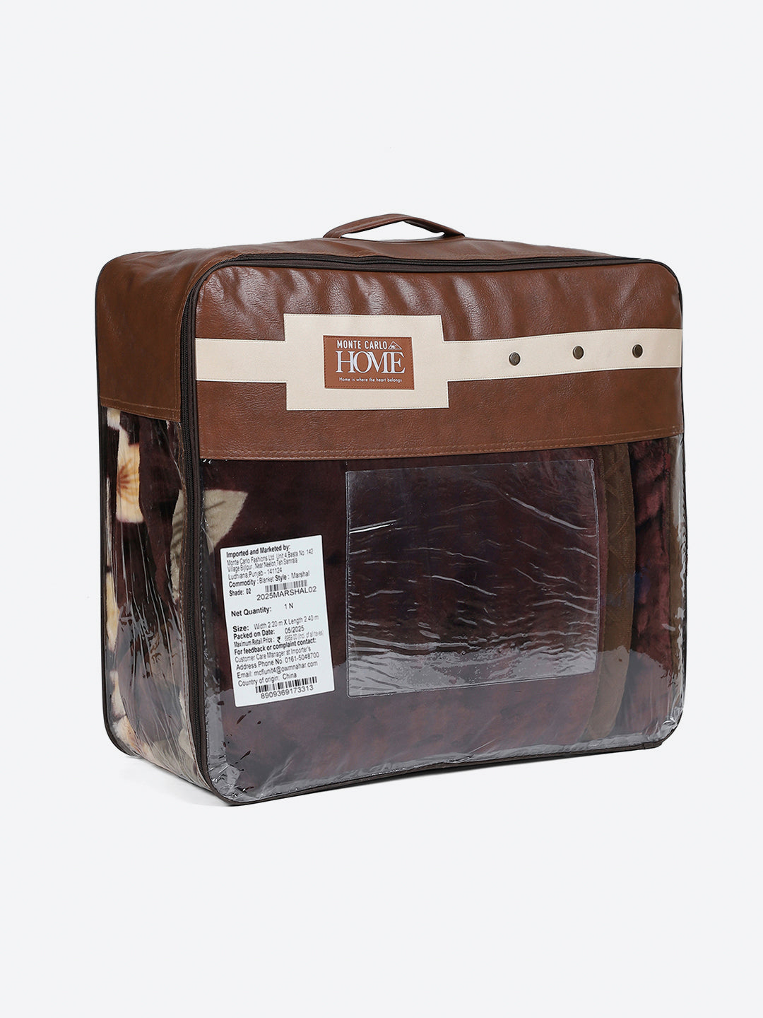 Printed Double Bed 2 Ply, 852 GSM Blanket for Heavy Winter - (Marshal)