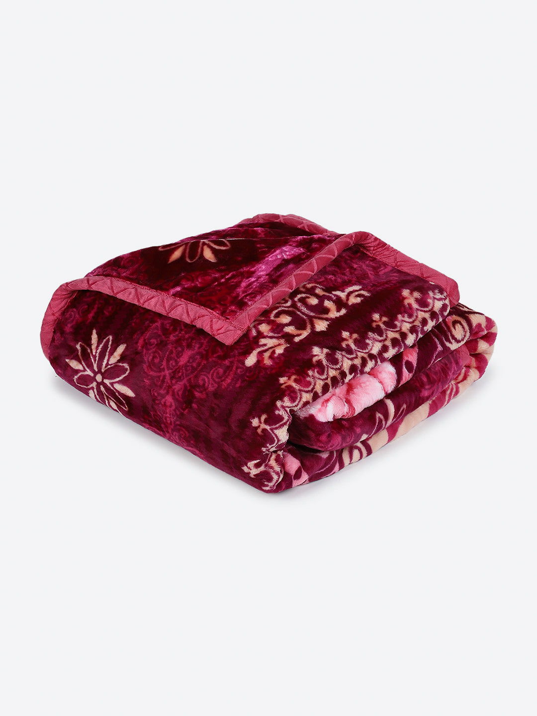 Printed Double Bed 2 Ply, 852 GSM Blanket for Heavy Winter - (Marshal)