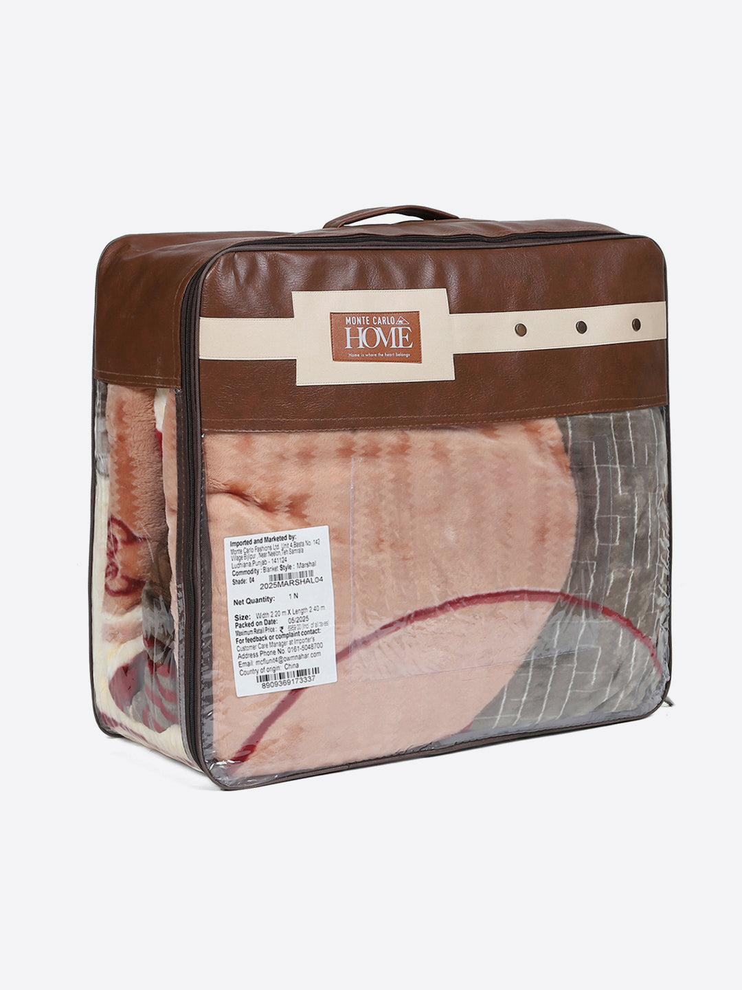 Printed Double Bed 2 Ply, 852 GSM Blanket for Heavy Winter - (Marshal)