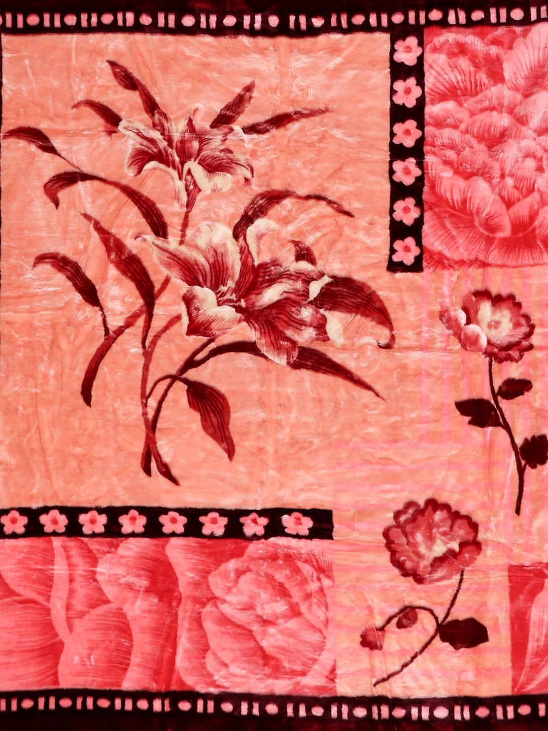 Printed Double Bed 2 Ply, 852 GSM Blanket for Heavy Winter - (Marshal)