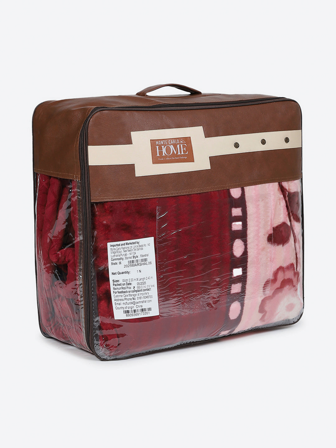 Printed Double Bed 2 Ply, 852 GSM Blanket for Heavy Winter - (Marshal)