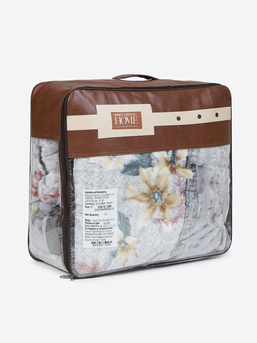 Printed Double Bed 2 Ply, 852 GSM Blanket for Heavy Winter - (Marshal)