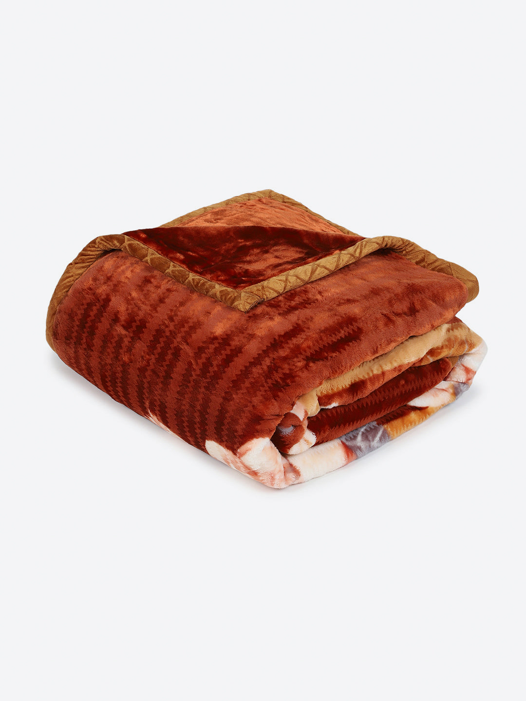 Printed Double Bed 2 Ply, 852 GSM Blanket for Heavy Winter - (Marshal)