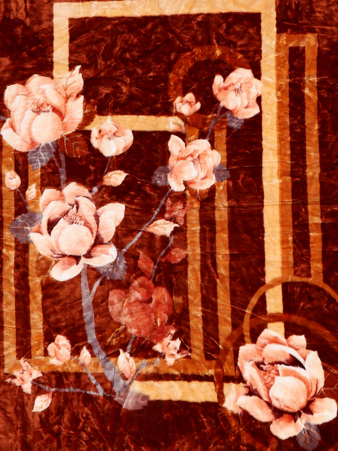 Printed Double Bed 2 Ply, 852 GSM Blanket for Heavy Winter - (Marshal)