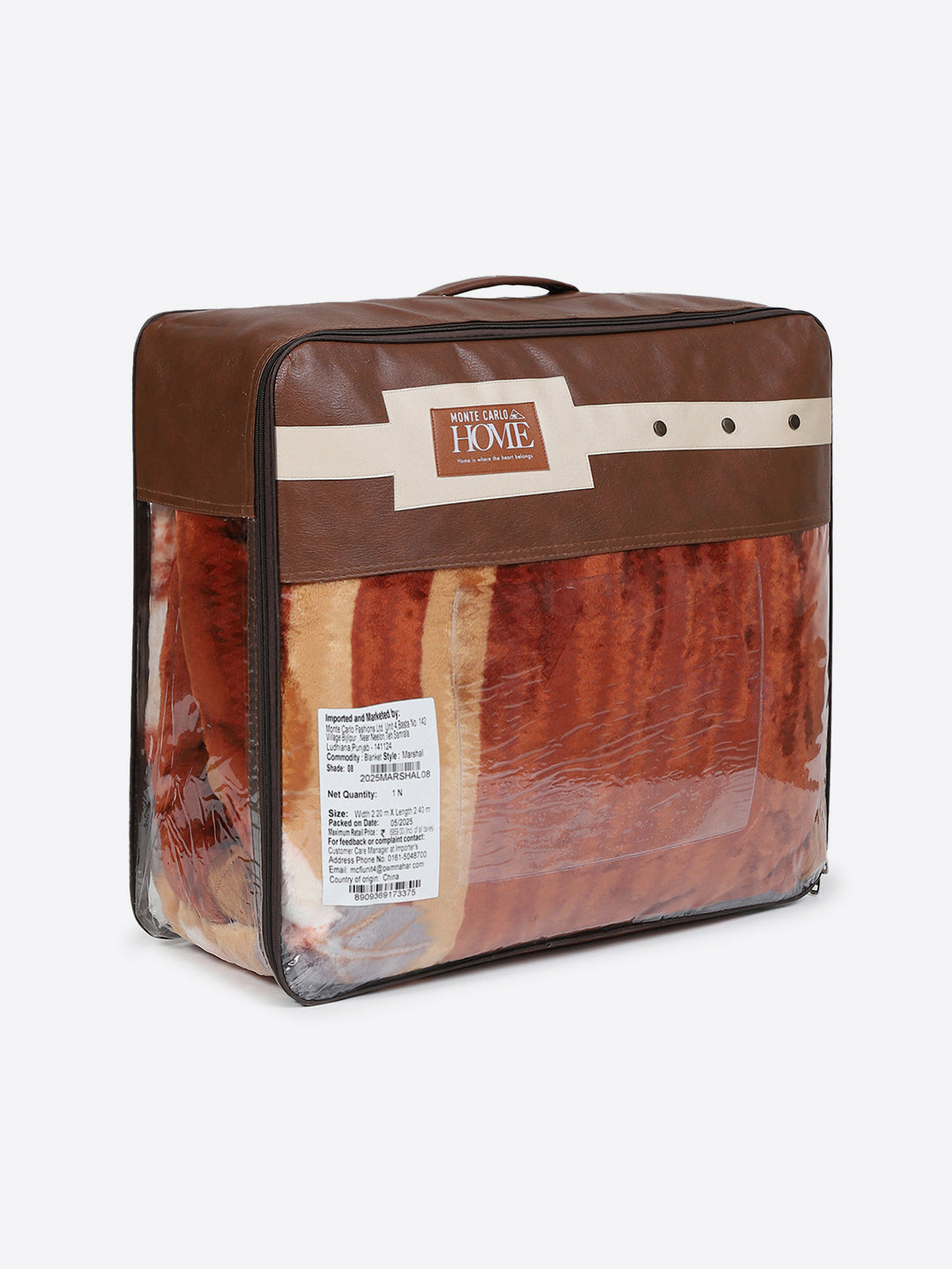 Printed Double Bed 2 Ply, 852 GSM Blanket for Heavy Winter - (Marshal)