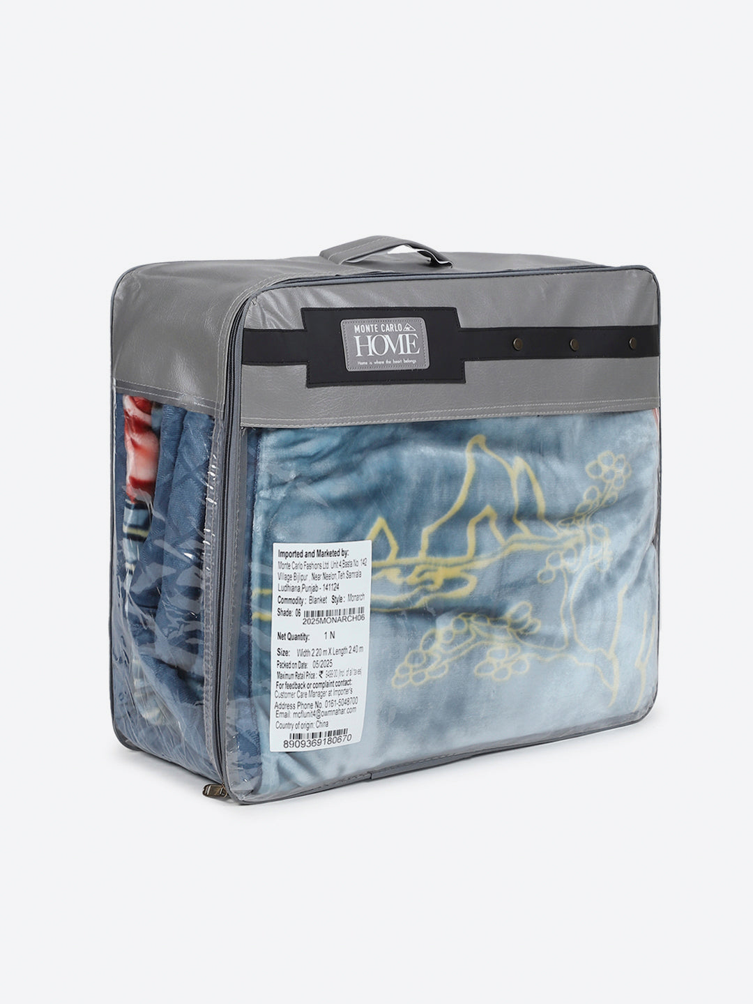 Printed Double Bed 2 Ply, 1136 GSM Blanket for Heavy Winter - (Monarch)