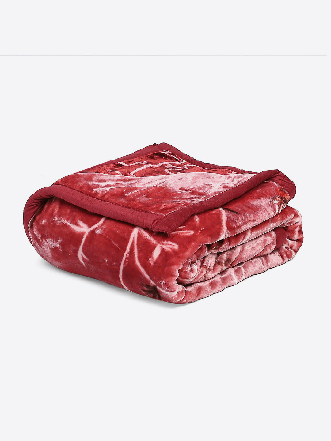 Printed Double Bed Reversible Blanket 2 Ply, 872 GSM, 4.6 kg (Moonvalley)
