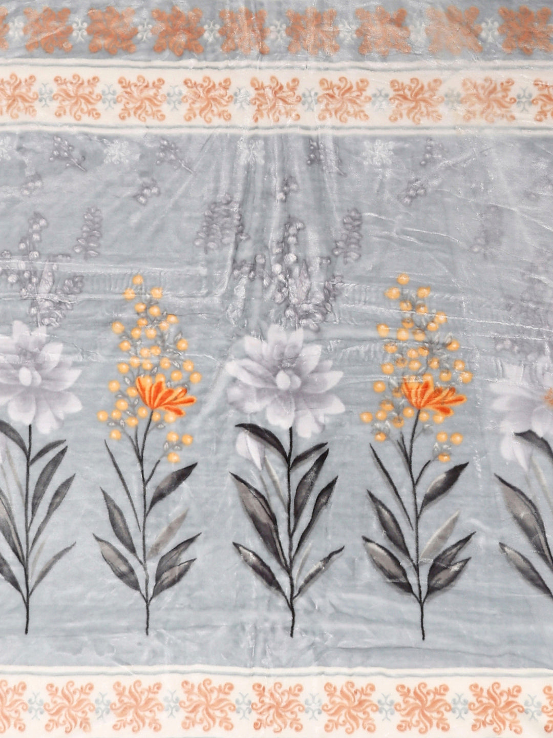 Printed Double Bed 2 Ply, 871 GSM Blanket for Heavy Winter - (Moon Valley Plus)