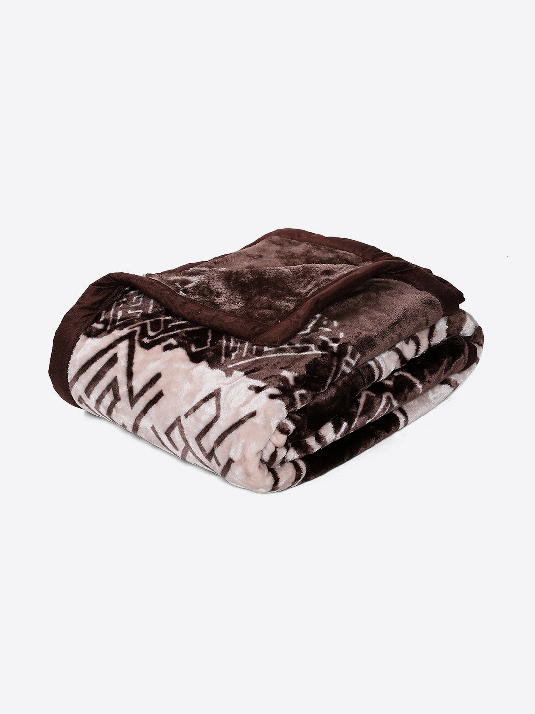 Printed Double Bed 1 Ply, 540 GSM Blanket for Winter - (Relation PVC)