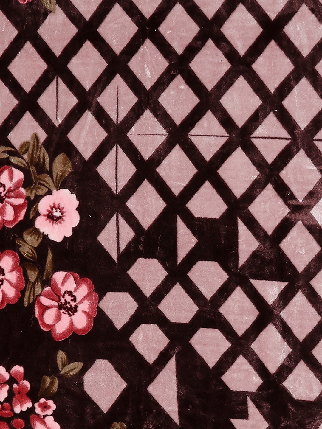 Printed Double Bed 1 Ply, 540 GSM Blanket for Winter - (Relation PVC)