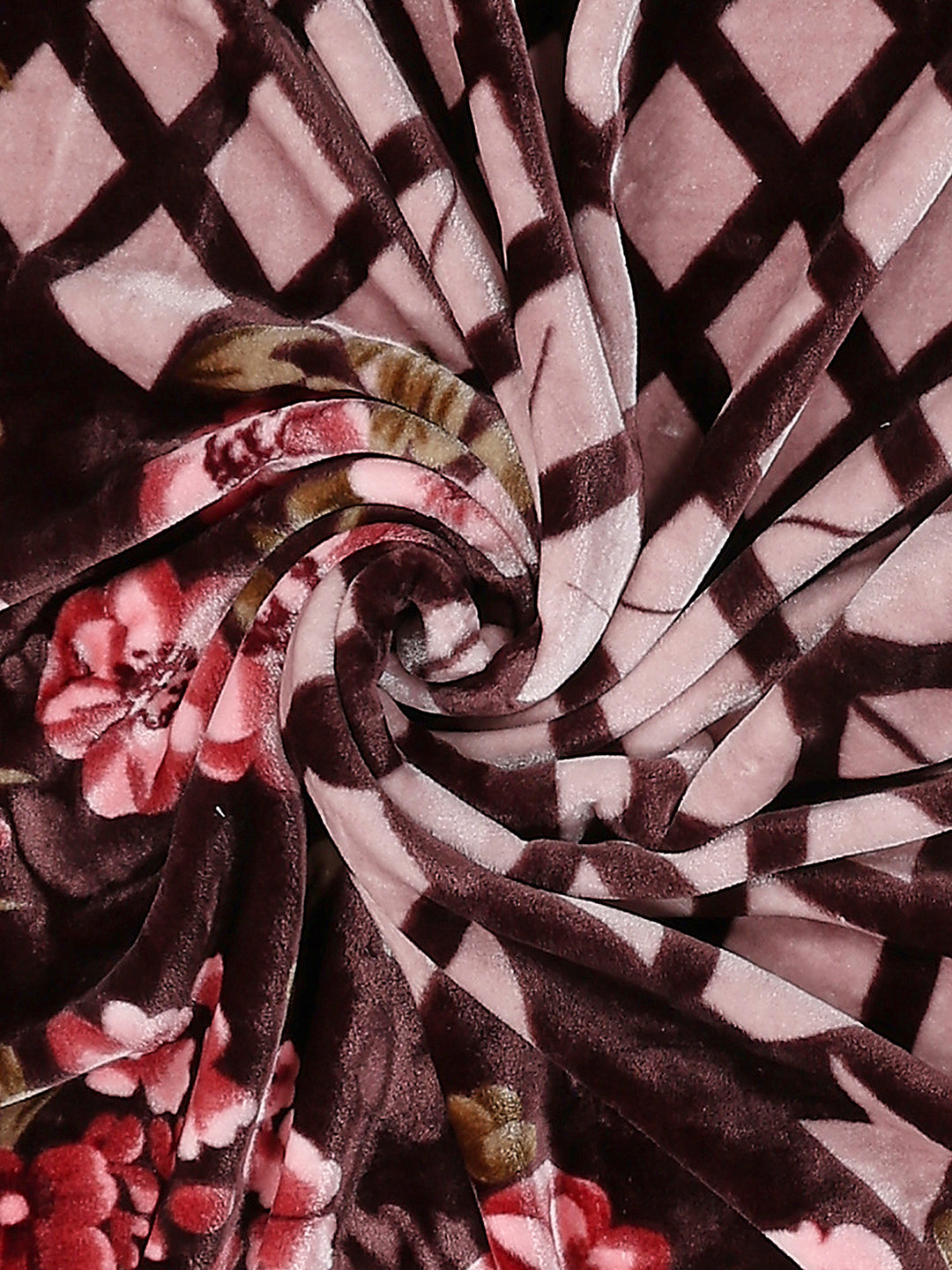 Printed Double Bed 1 Ply, 540 GSM Blanket for Winter - (Relation PVC)