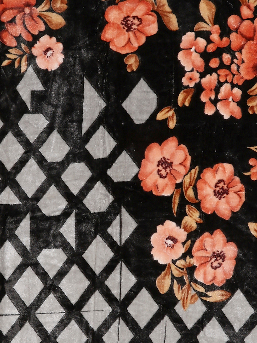 Printed Double Bed 1 Ply, 540 GSM Blanket for Winter - (Relation PVC)