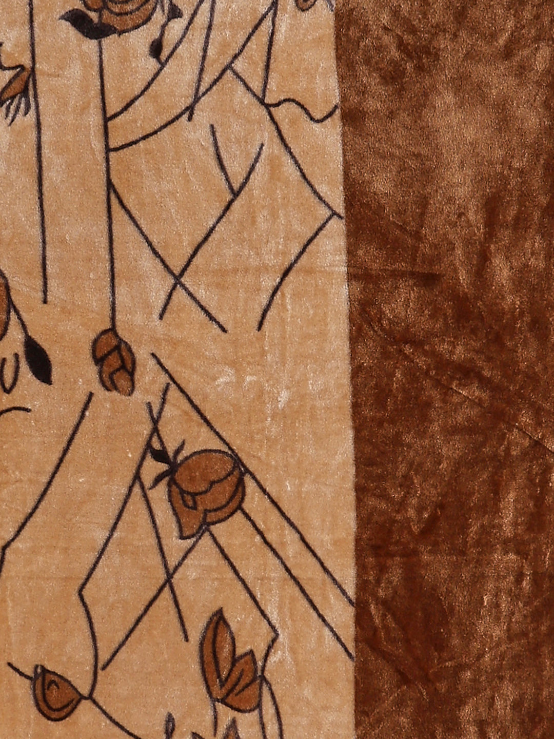 Printed Double Bed 1 Ply, 540 GSM Blanket for Winter - (Relation PVC)