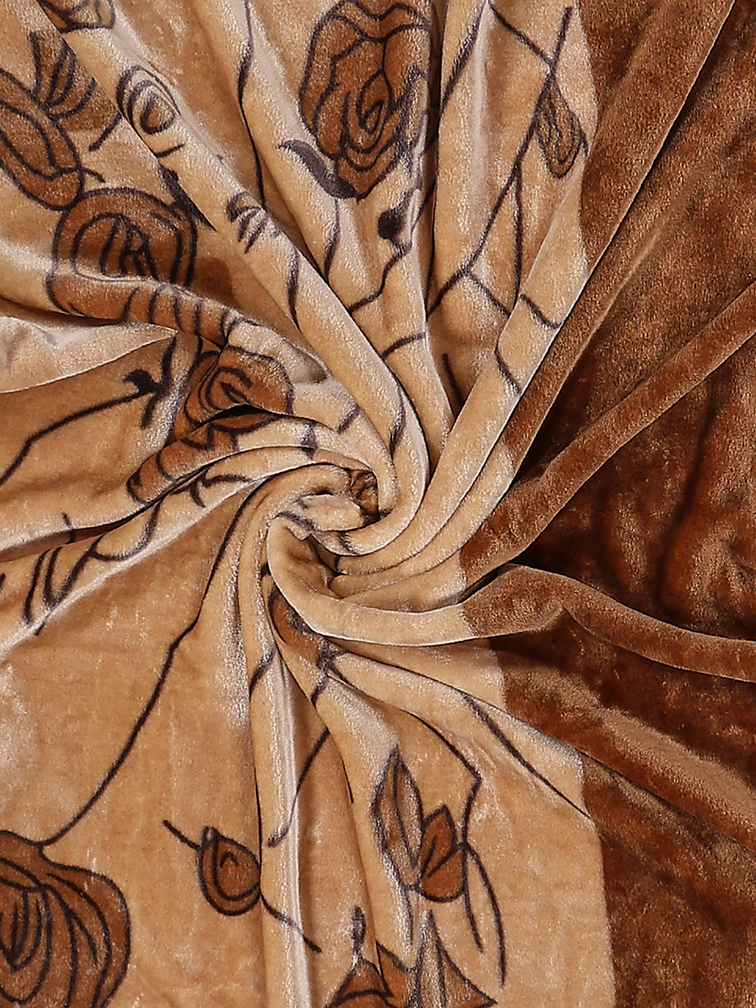 Printed Double Bed 1 Ply, 540 GSM Blanket for Winter - (Relation PVC)