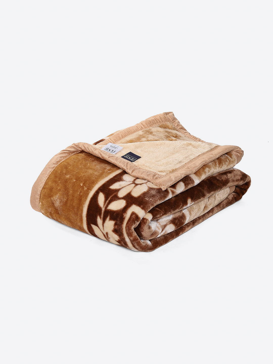 Printed Double Bed 1 Ply, 540 GSM Blanket for Winter - (Relation PVC)