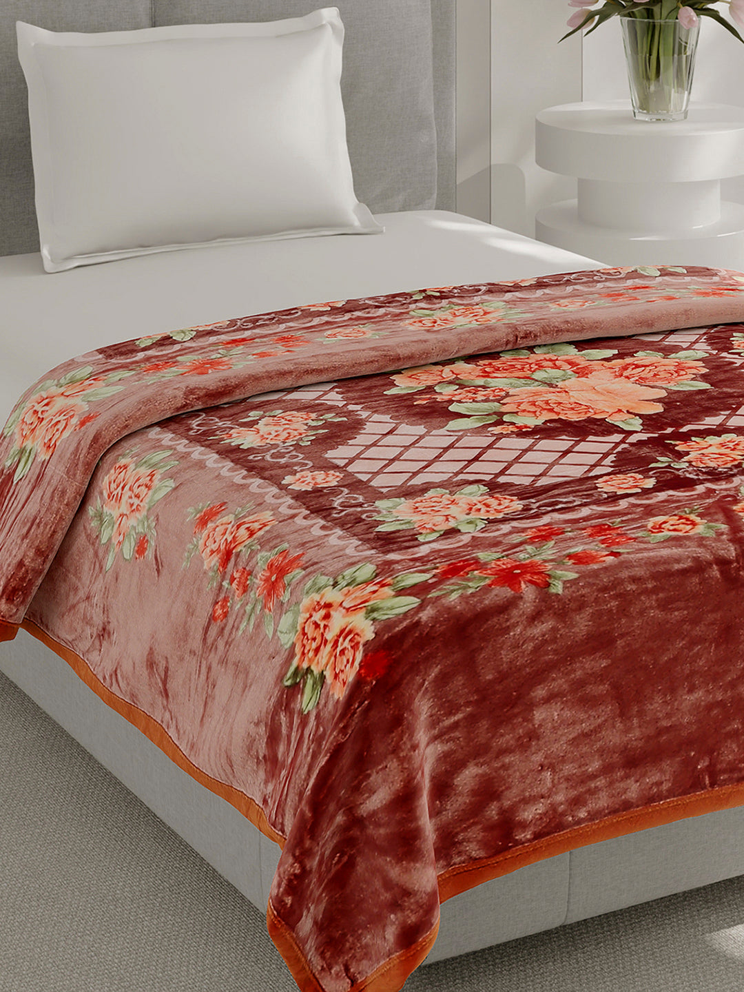 Printed Single Bed 1 Ply Super Soft Blanket for Heavy Winter - (Relation Plus)