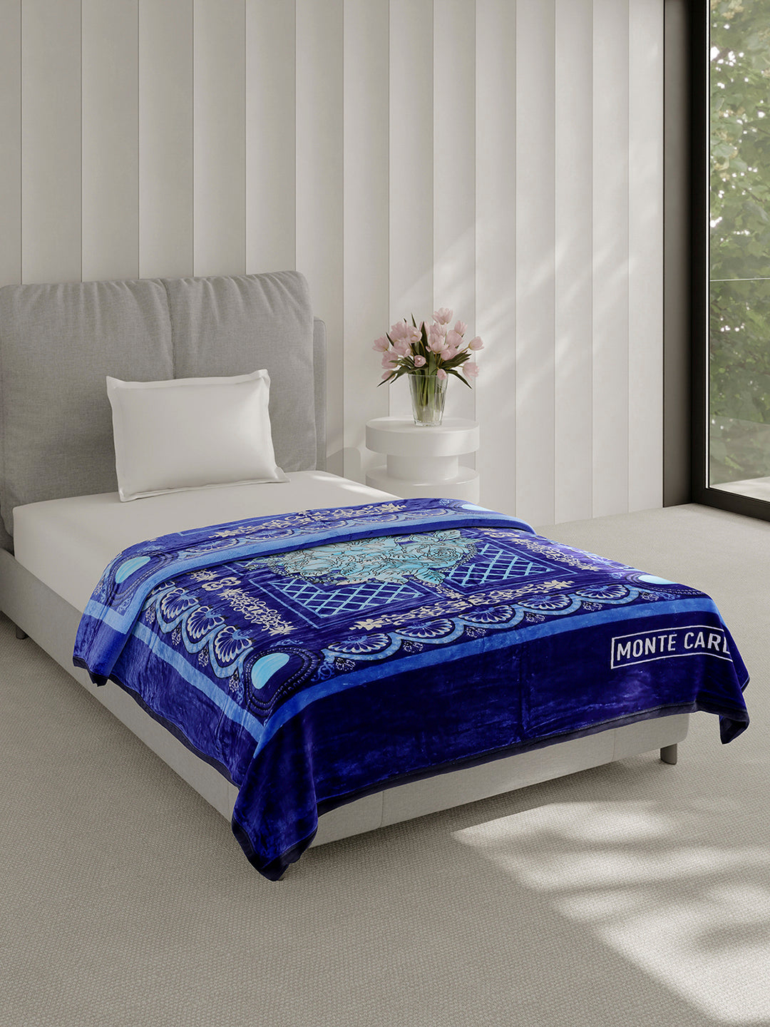 Printed Single Bed 1 Ply Super Soft Blanket for Heavy Winter - (Relation Plus)