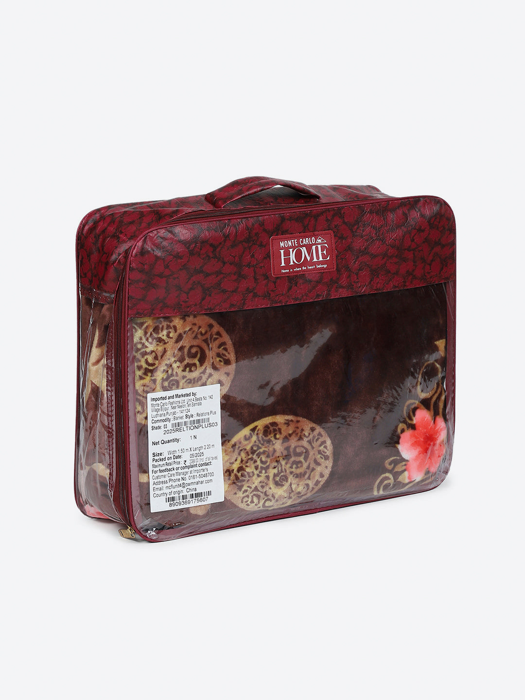 Printed Single Bed 1 Ply Super Soft Blanket for Heavy Winter - (Relation Plus)