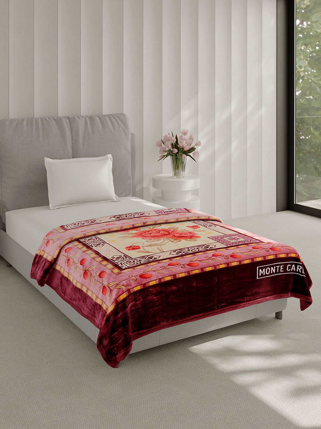 Printed Single Bed 1 Ply Super Soft Blanket for Heavy Winter - (Relation Plus)