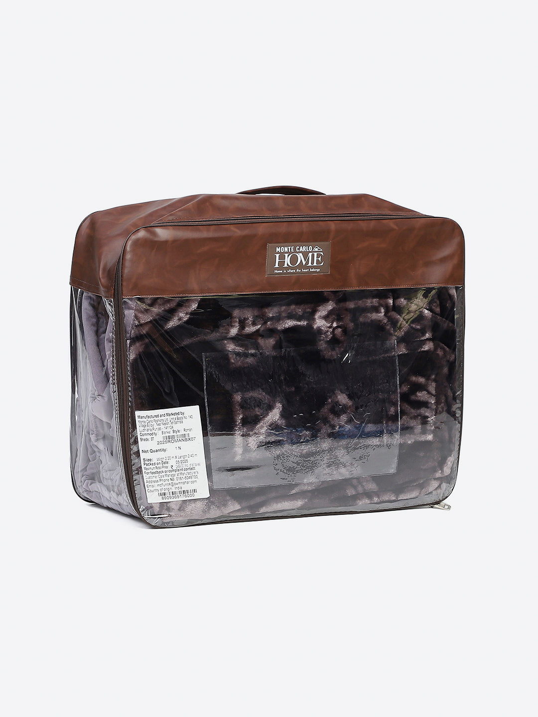 Printed Double Bed Blanket 1 Ply, 550 GSM, 2.9 kg (Roman)