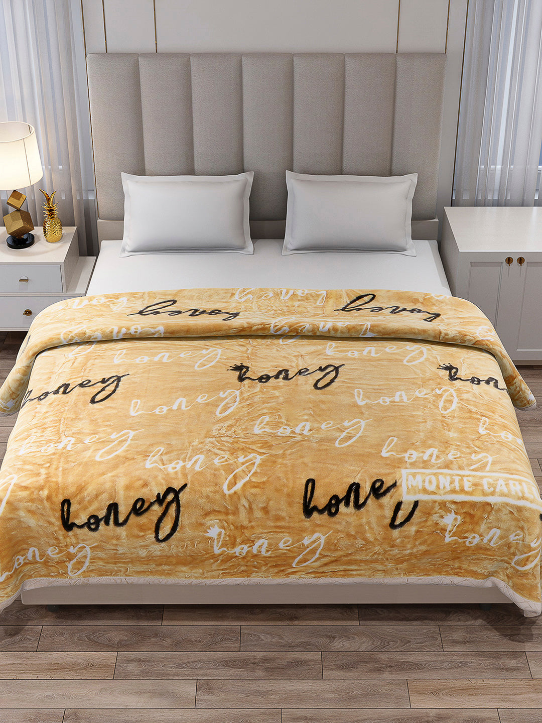 Printed Double Bed Reversible Blanket 2 Ply, 570 GSM, 3 kg (Royalgold Plus)