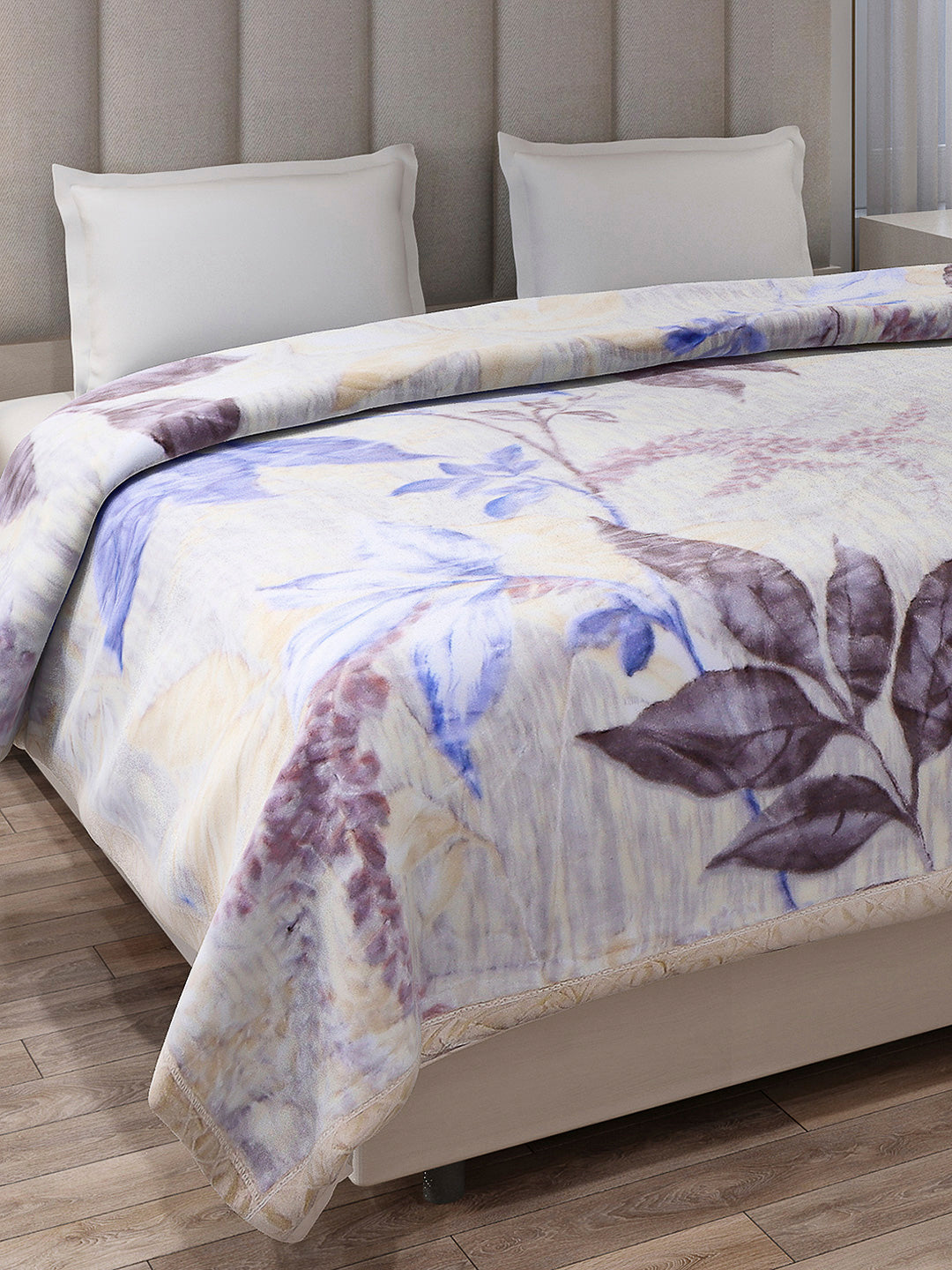 Printed Double Bed Reversible Blanket 2 Ply, 570 GSM, 3 kg (Royalgold Plus)