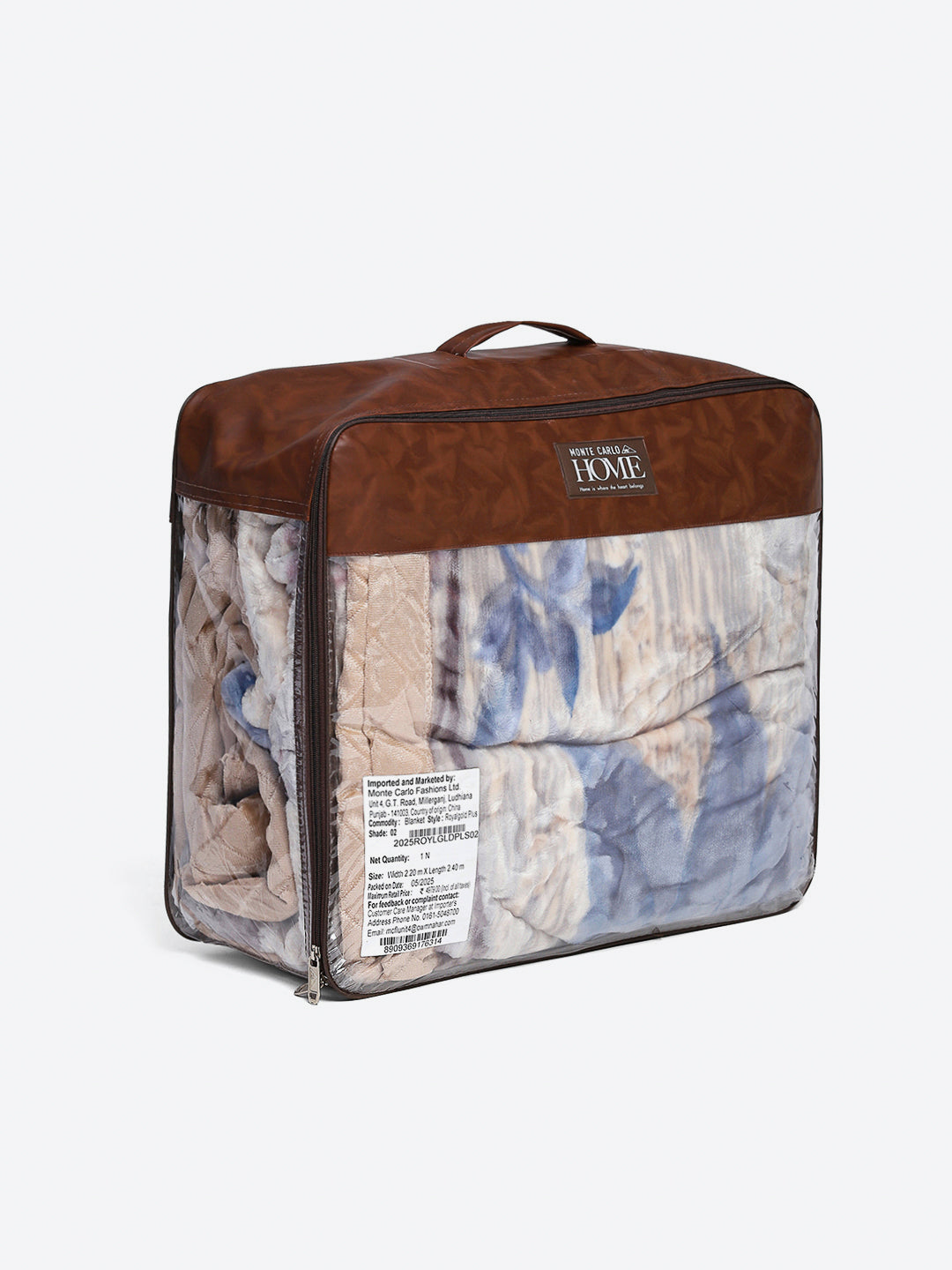 Printed Double Bed Reversible Blanket 2 Ply, 570 GSM, 3 kg (Royalgold Plus)