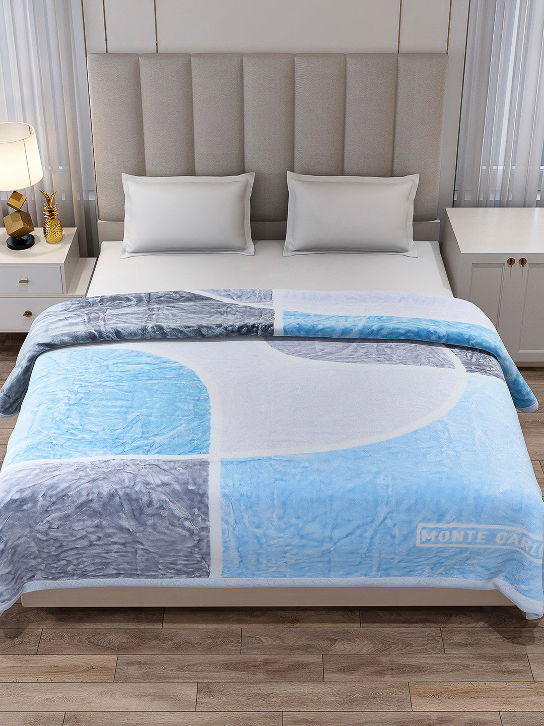 Printed Double Bed Reversible Blanket 2 Ply, 570 GSM, 3 kg (Royalgold Plus)
