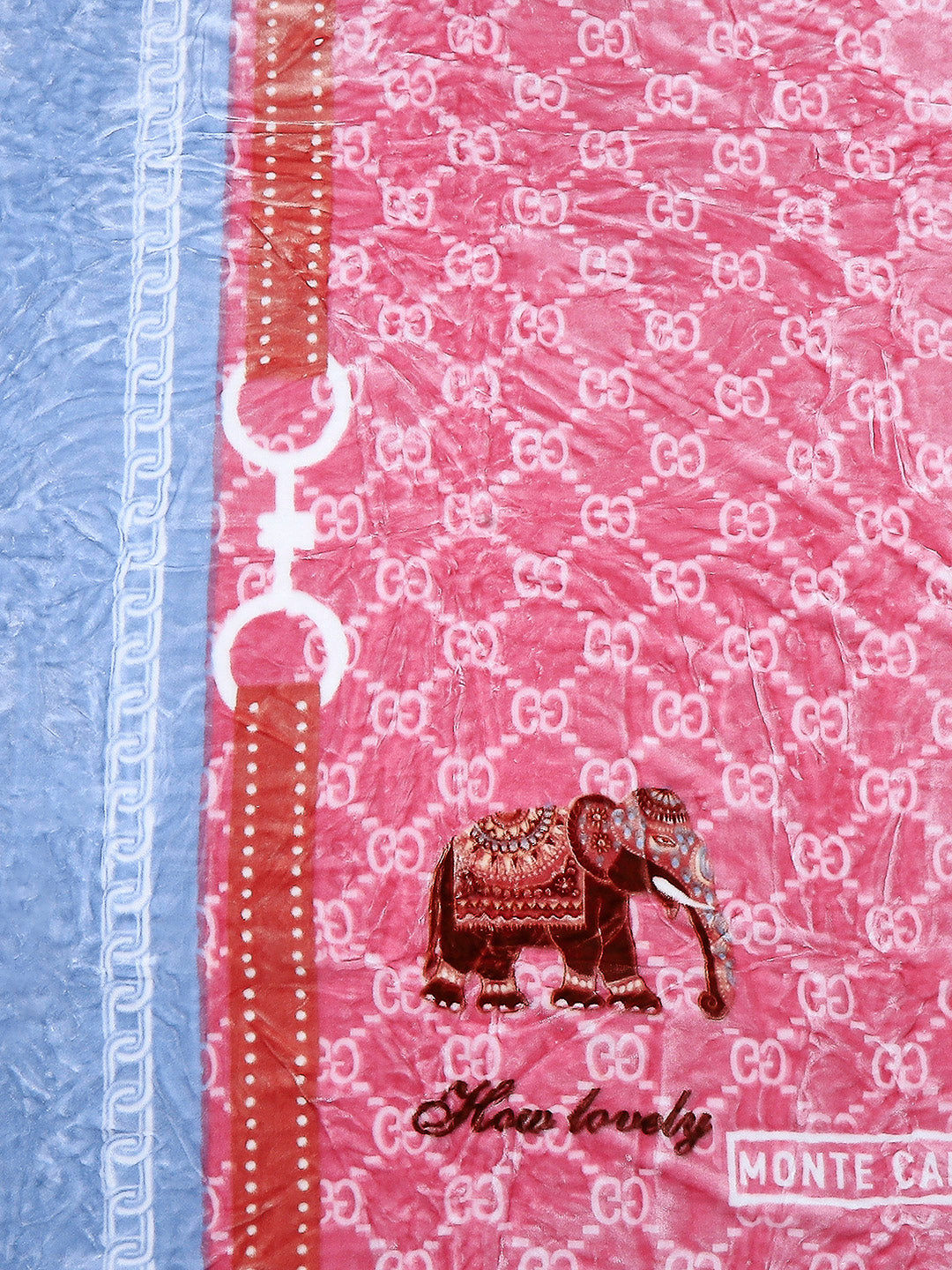 Printed Double Bed Reversible Blanket 2 Ply, 570 GSM, 3 kg (Royalgold Plus)