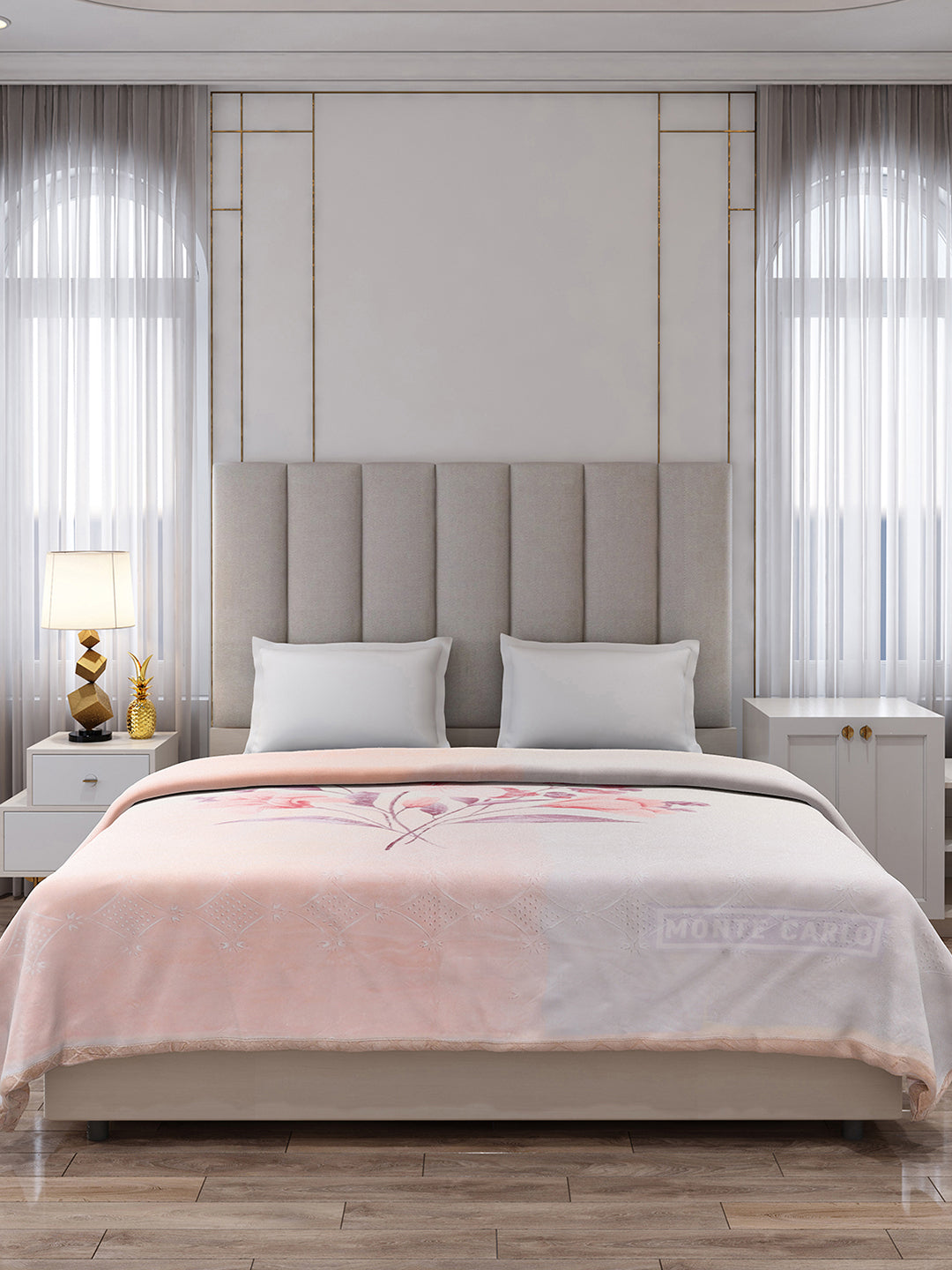 Printed Double Bed 1136 GSM Blanket for Heavy Winter - (Shahenshan BL)