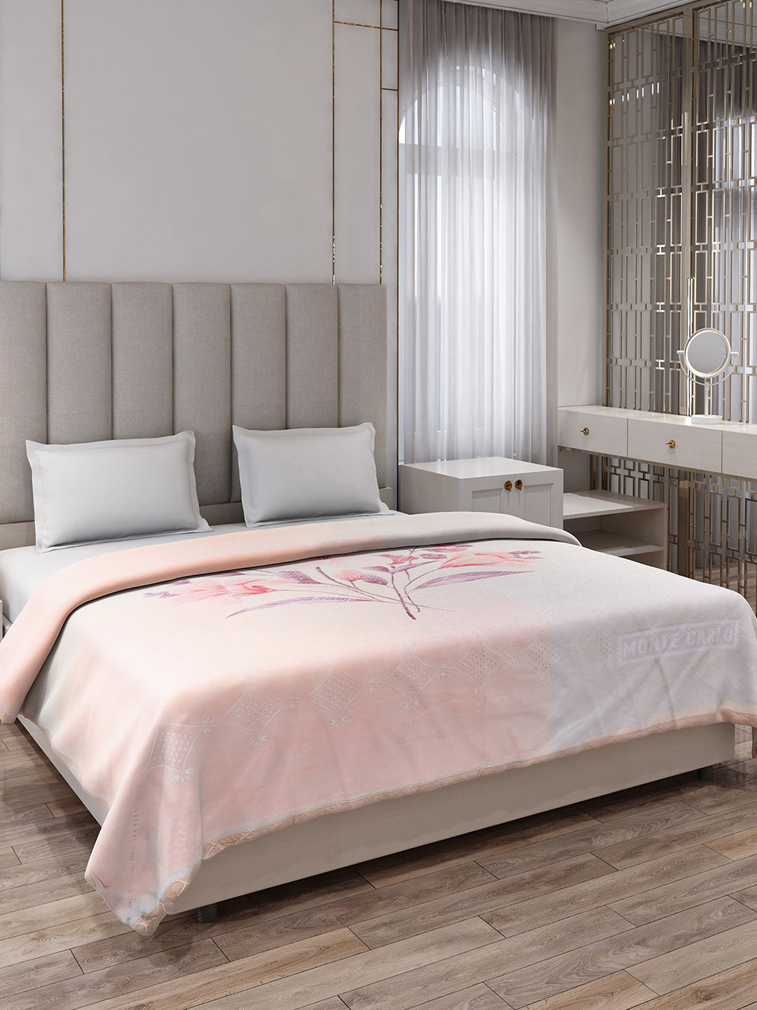 Printed Double Bed 1136 GSM Blanket for Heavy Winter - (Shahenshan BL)