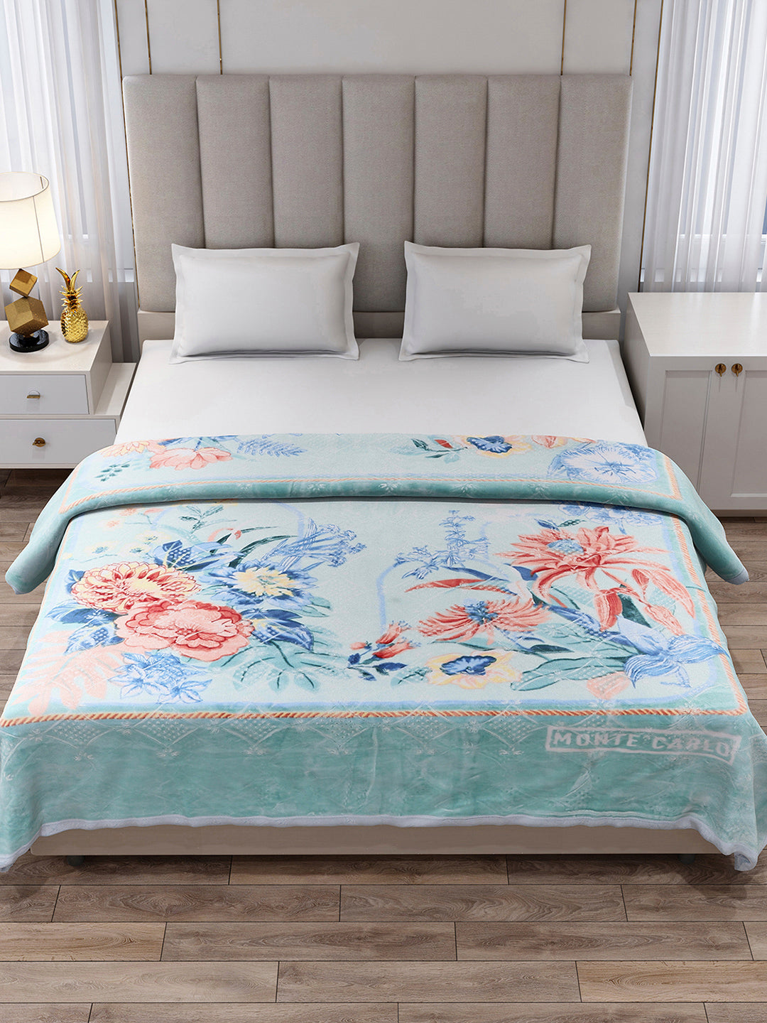 Printed Double Bed 1136 GSM Blanket for Heavy Winter - (Shahenshan BL)