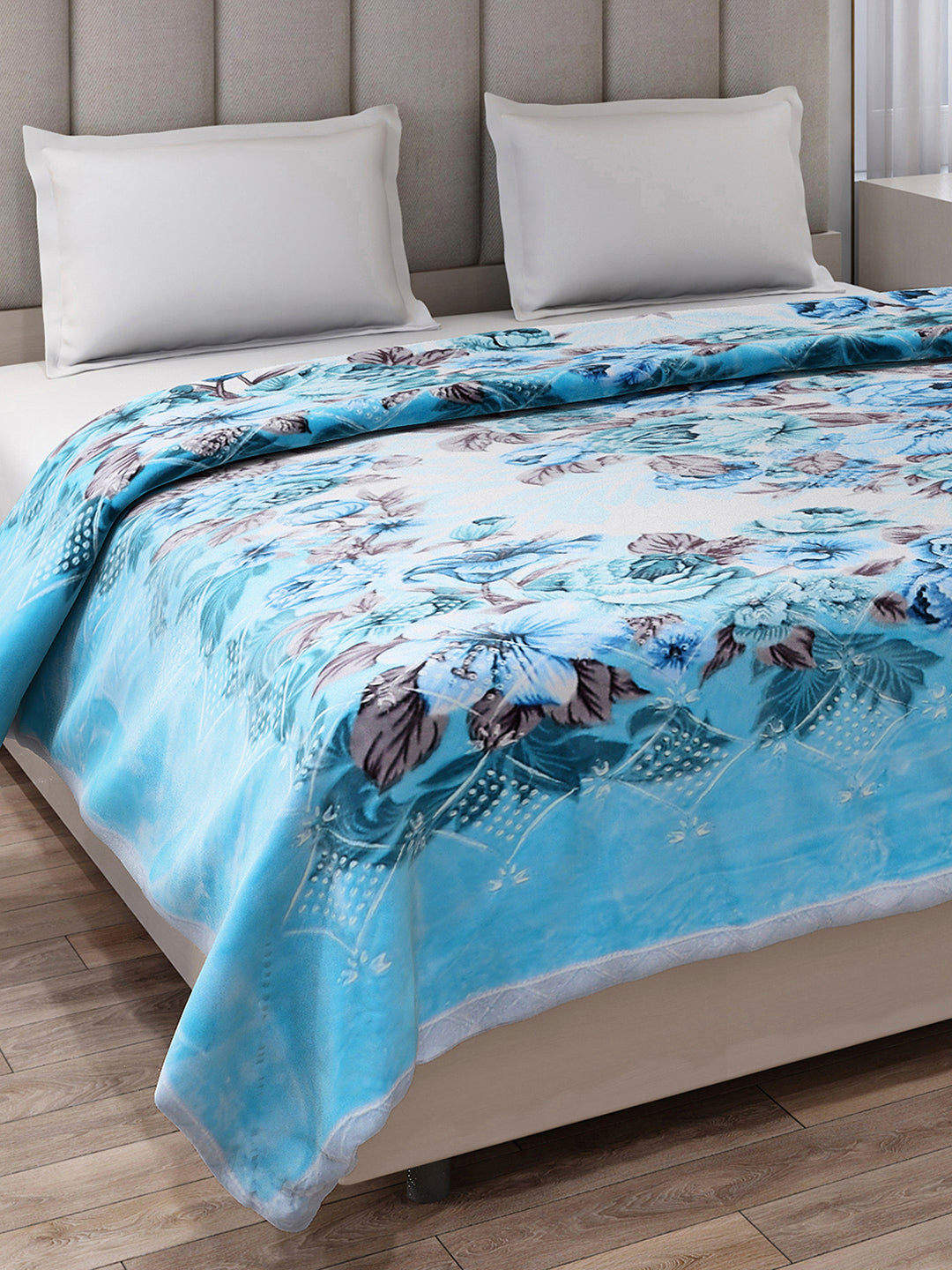 Printed Double Bed 1136 GSM Blanket for Heavy Winter - (Shahenshan BL)