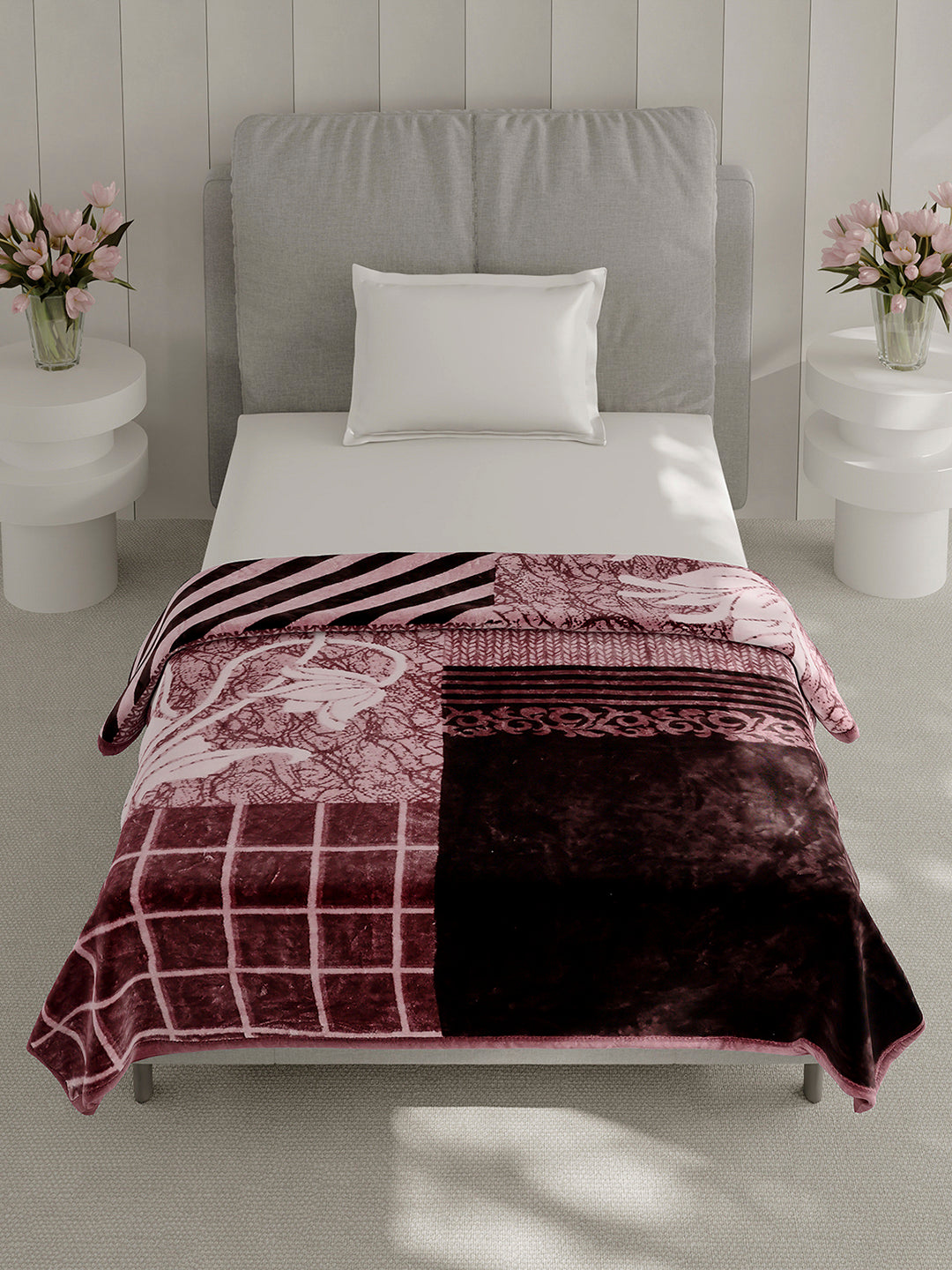 Printed Single Bed 1 Ply Blanket for Heavy Winter - (Soulmate)