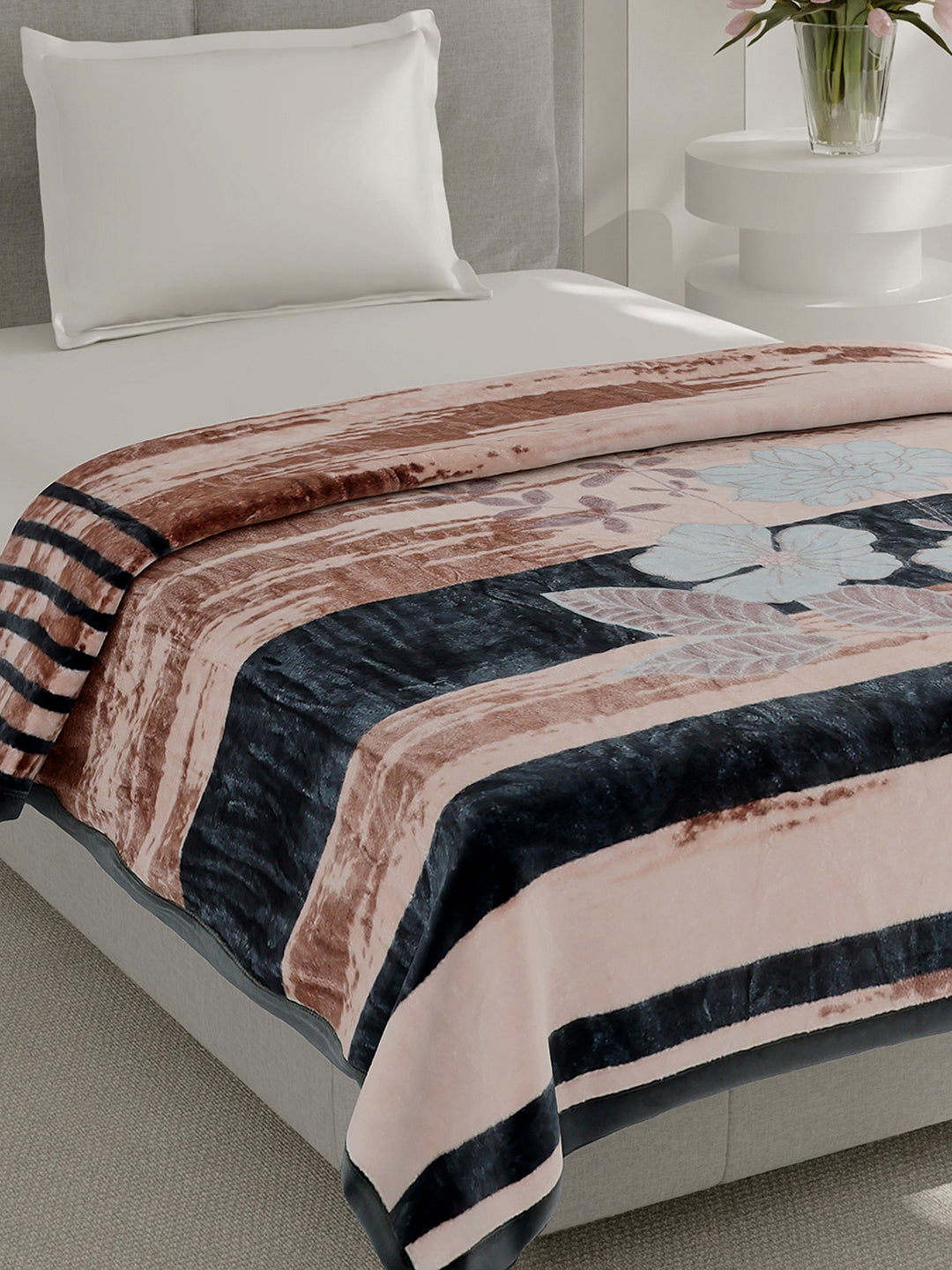 Printed Single Bed 1 Ply Blanket for Heavy Winter - (Soulmate)