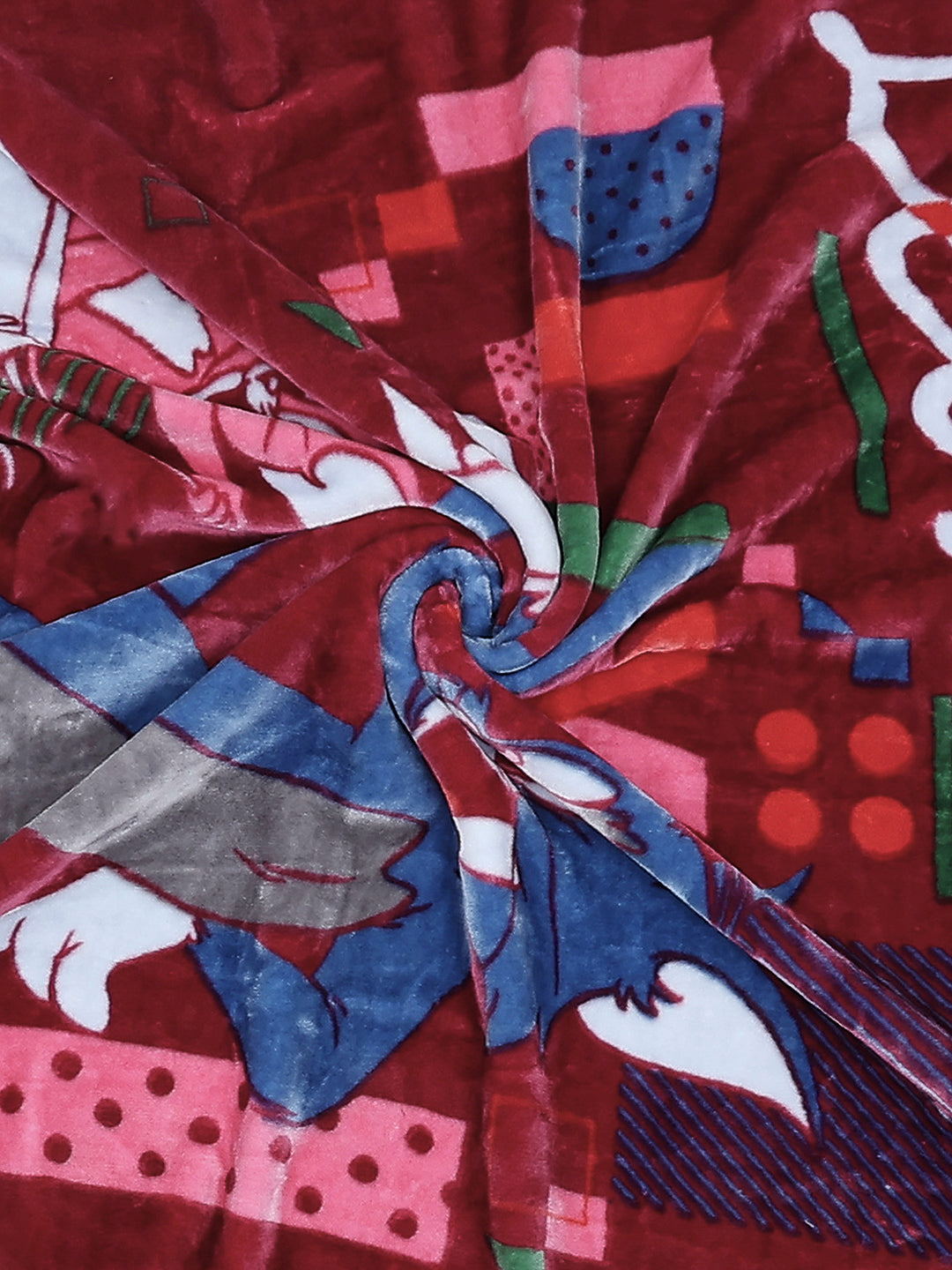 Printed Baby Blanket 1 Ply, 576 GSM, 1.9 kg (Super Hero)