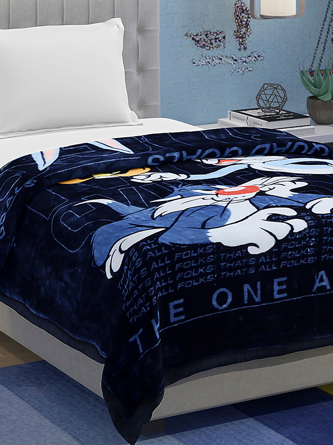 Printed Baby Blanket 1 Ply, 576 GSM, 1.9 kg (Super Hero)