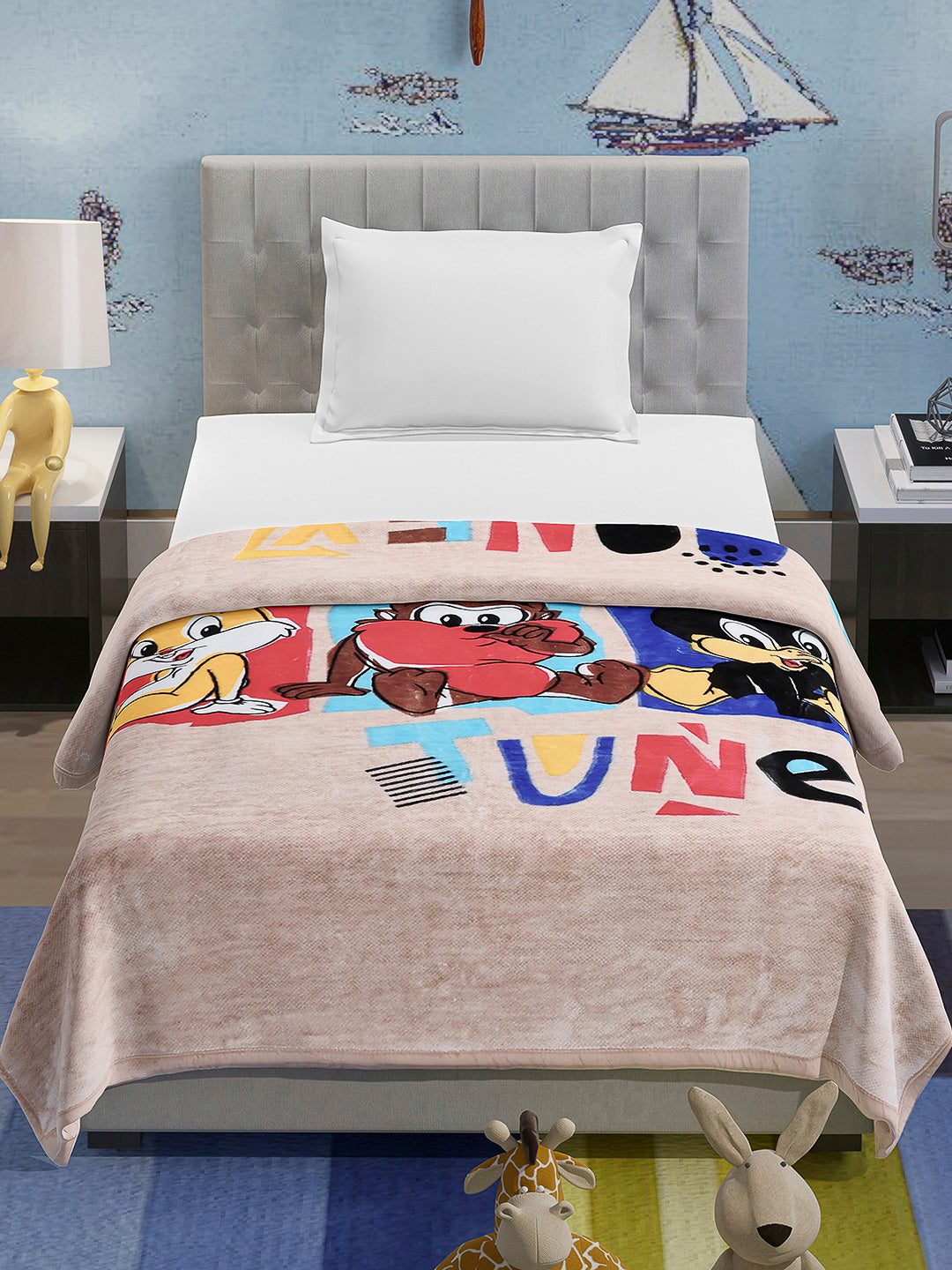 Printed Baby Blanket 1 Ply, 576 GSM, 1.9 kg (Super Hero)