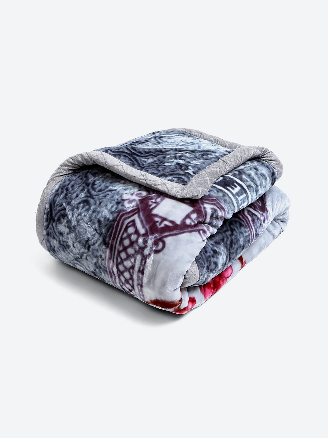 Printed Double Bed Reversible Blanket 3 Ply, 1516 GSM, 8 kg (Superimo)
